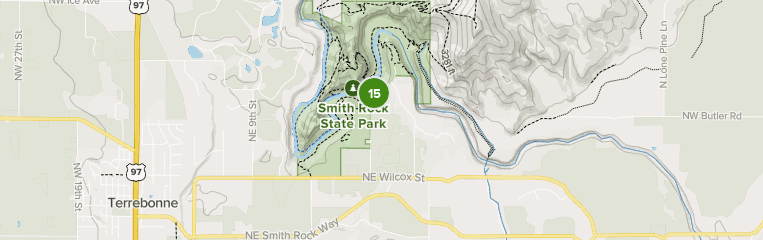 smith rock state park map