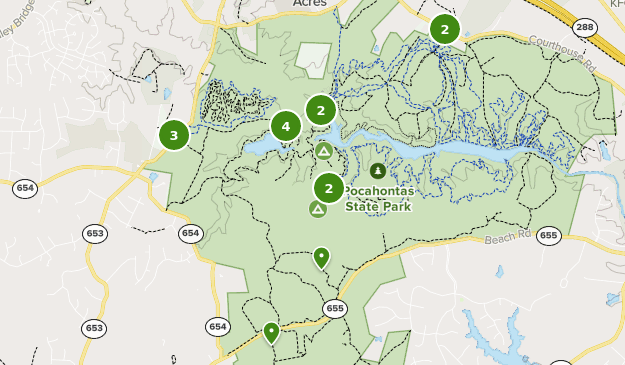 pocahontas state park mountain biking