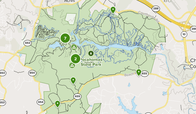 pocahontas state park map Best Walking Trails In Pocahontas State Park Alltrails pocahontas state park map