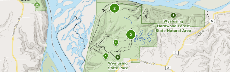 Wyalusing State Park Map Best Wildlife Trails In Wyalusing State Park | Alltrails