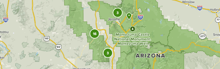 Prescott National Forest Map Olt-Ayuitslthm