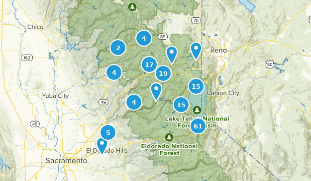 gps tracks to glacier lake in tahoe national forest