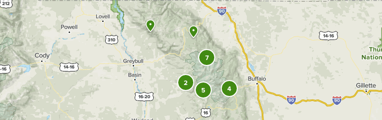 Bighorn National Forest Trail Map Pai6Mfqmlafxnm