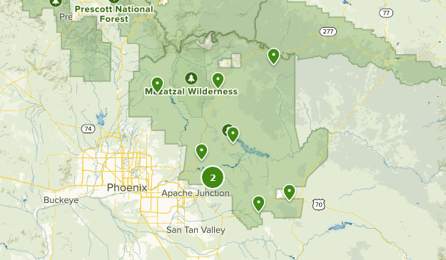 Tonto National Forest Road Map