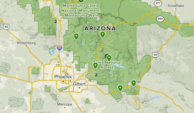Tonto National Forest Road Map