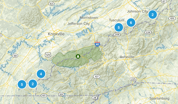 Cherokee National Forest Tennessee Map