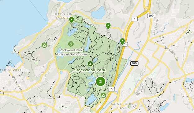 Rockwood Park Trail Map