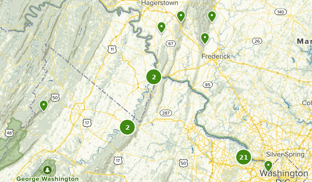 Hiking Trails of Great Falls Maryland National Park ...