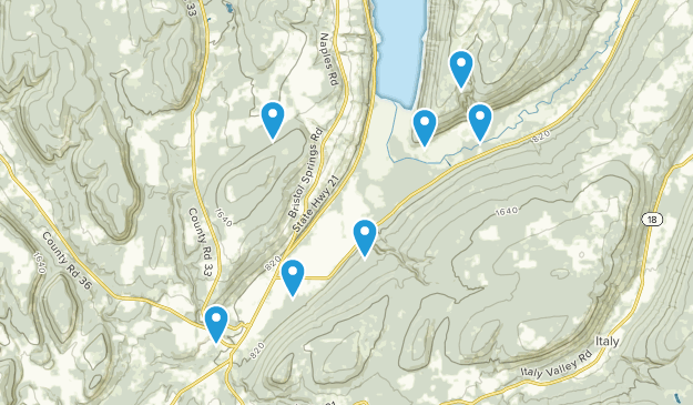 high tor hiking trails map