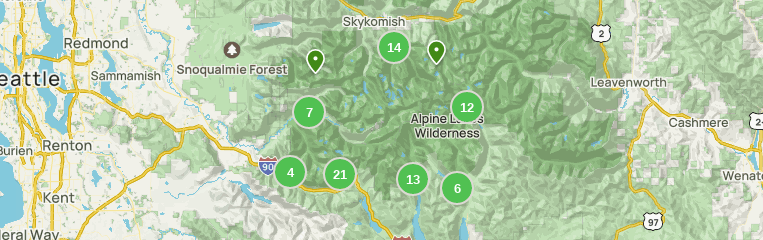 Alpine lakes outlet wilderness backpacking