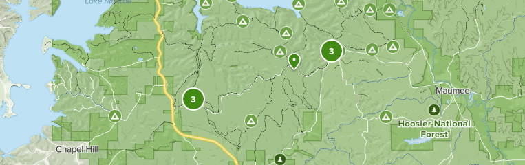 Charles C Deam Wilderness Map Rffonfndbz4-Km