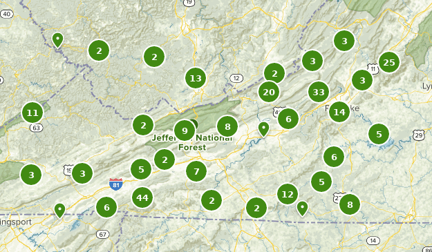 Jefferson National Forest Topographic Map - United States Map