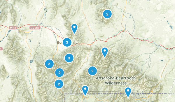 Gallatin National Forest Trail Map