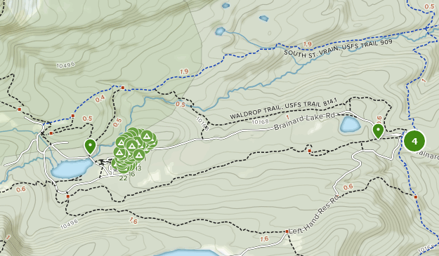 Brainard Lake Recreation Area Map