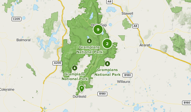 grampians national park map Best Bird Watching Trails In Grampians National Park Alltrails grampians national park map