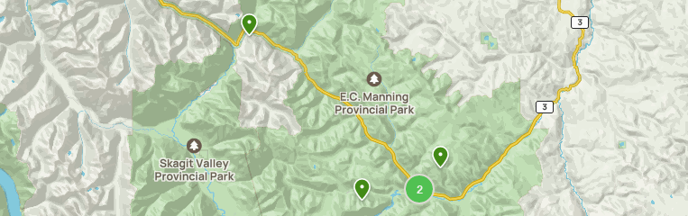 Manning and Skagit Valley Parks, BC, Canada - Map 104 – CGC Maps