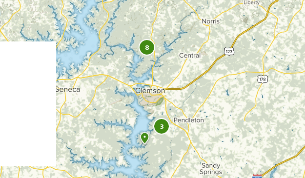 clemson experimental forest map