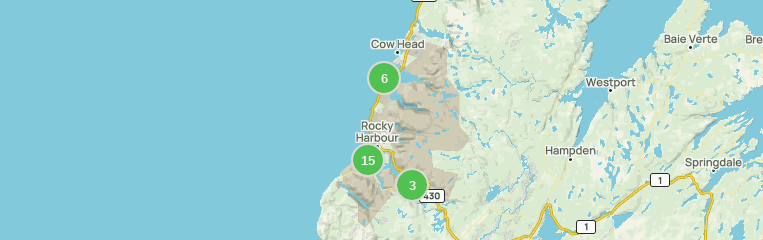 gros morne national park map