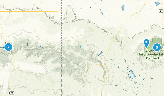 Cypress Hills Provincial Park Map Best Views Trails in Cypress Hills Provincial Park | AllTrails