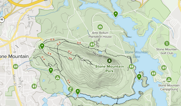 stone mountain park map Best Running Trails In Stone Mountain Park Alltrails stone mountain park map