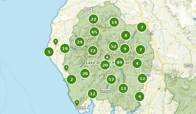 lake district cycle routes map