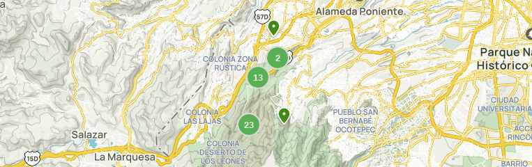 Las 10 mejores rutas de MTB en Parque Nacional Desierto de los Leones en  2023 | AllTrails