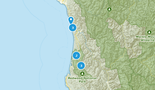 redwoods bike map