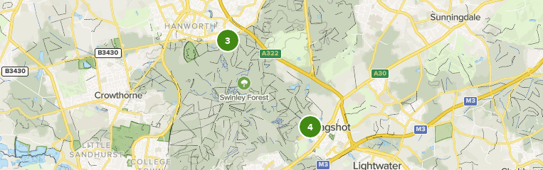 swinley forest mtb map