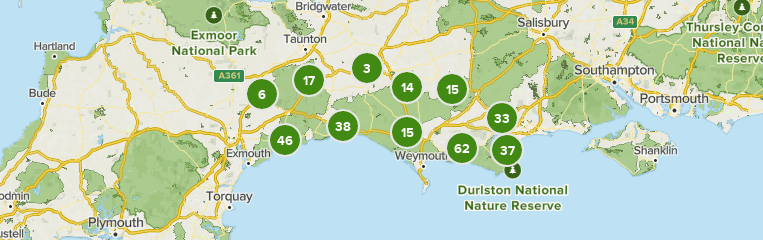 Best 10 Views Trails in Dorset Area of Outstanding Natural Beauty 