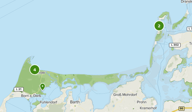 Beste Strandwege in Nationalpark Vorpommersche Boddenlandschaft | AllTrails