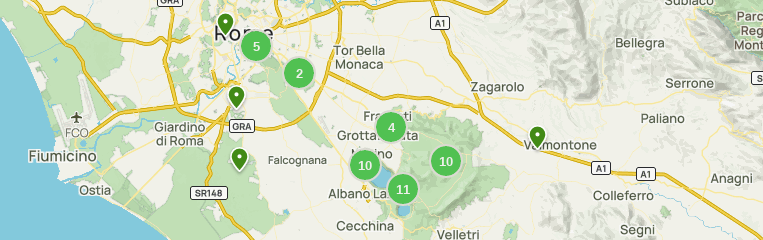 2023 Best 10 Partially Paved Trails in Castelli Romani Regional