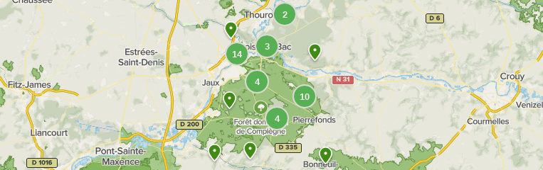 De 10 beste bosroutes in Forêt domaniale de Compiègne | AllTrails