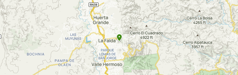 Mapa de La Falda, Córdoba