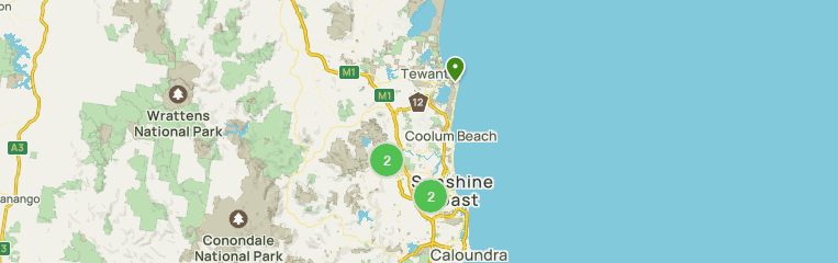 Map of Waterfall Trails in Noosa Shire