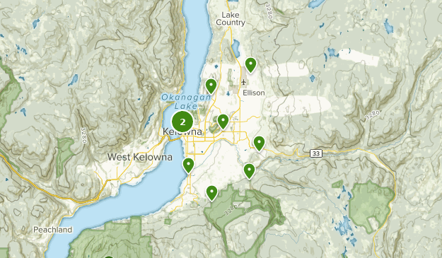 Kelowna Rail Trail Map