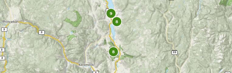 Okanagan Similkameen Regional District Map Best 10 Views Trails In Regional District Of Okanagan-Similkameen |  Alltrails