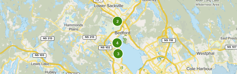 Map Of Bedford Ns Best 10 Views Trails In Bedford | Alltrails