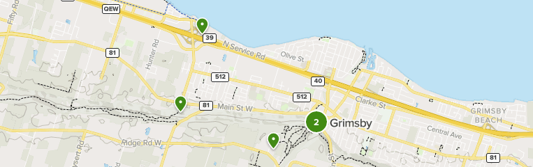 Map Of Grimsby Ontario Best 10 Views Trails In Grimsby | Alltrails