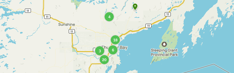 Thunder Bay Map Print