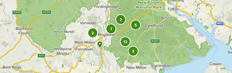 Map Of Ringwood Hampshire Best 10 Views Trails In Ringwood | Alltrails