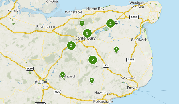 carte angleterre canterbury Meilleurs sentiers de randonnée près de Canterbury, Kent 