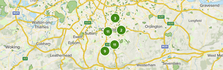 Map Of Walking Trails Near Me Best 10 Walking Trails In Croydon | Alltrails