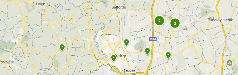 Map Of Horley Surrey Best 10 River Trails In Horley | Alltrails