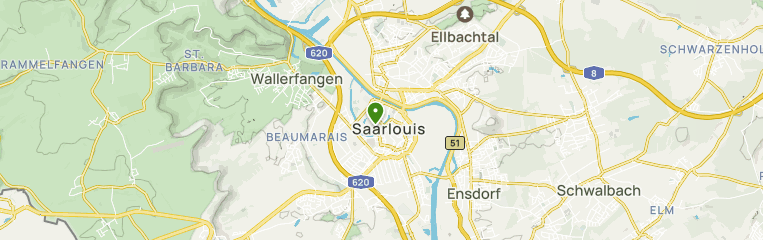 Saarlouis, Saarland: Routenkarten zum stadtrundgang