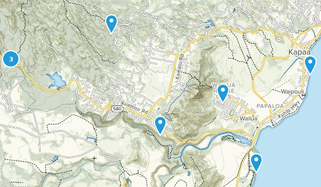 Best Trail Running Trails Near Kapaʻa Kauai Hawaii Alltrails Kapaʻa Kauai Trail Running Map