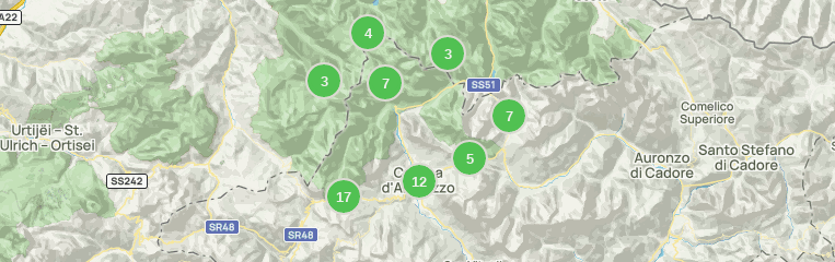 Hiking Map # 55 - Cortina Ampezzo (Italy) | Kompass