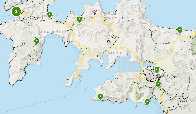 Waiheke Island Walks Map Best Walking Trails near Waiheke Island, Auckland New Zealand 