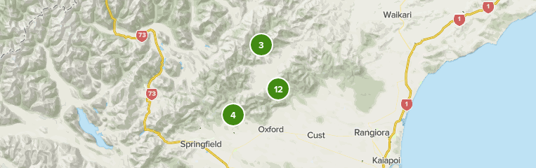 Oxford New Zealand Map Best 10 Walking Trails In Oxford | Alltrails