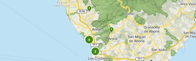 San Isidro Tenerife Map Best 10 Trail Running Trails In Adeje | Alltrails