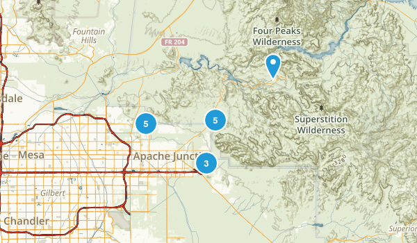 Apache Trail Map